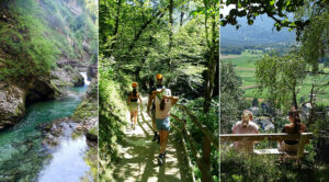Du fond des gorges de Vintgar, aux hauteurs de Bled